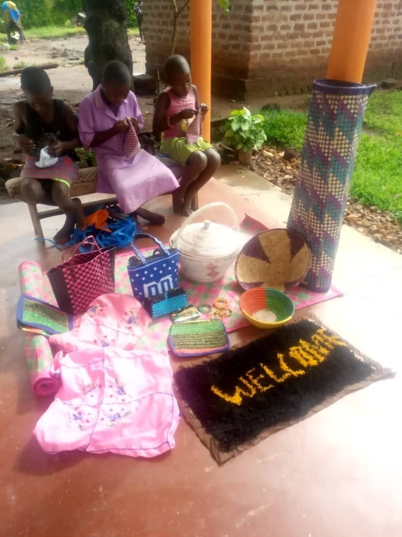 Handmade craft products made by programme participants