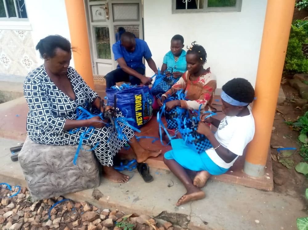 Dignity kits being distributed to girls